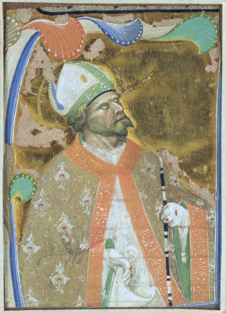 Um bispo de Master of San Michele of Murano