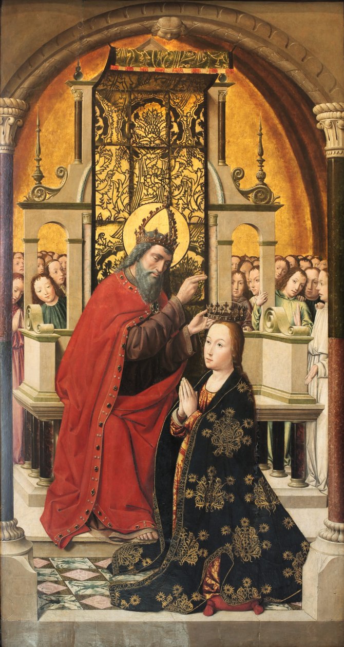 Coroação da Virgem de Master of Santa Clara de Palencia