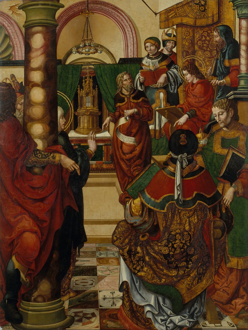 Jesus entre os doutores da lei de Master of Sigena