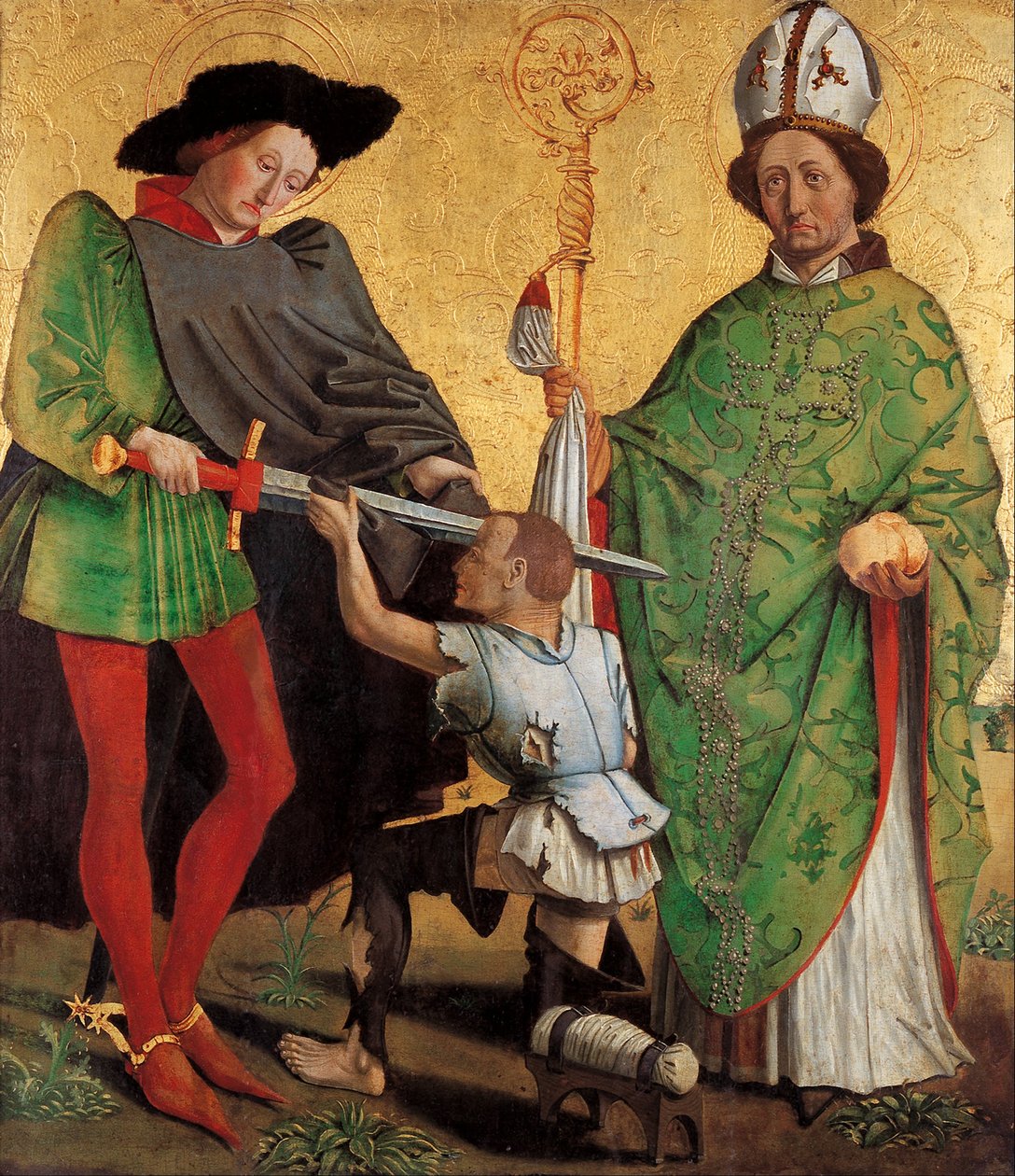 São Martinho de Tours e São Nicolau de Bari de Master of Uttenheim