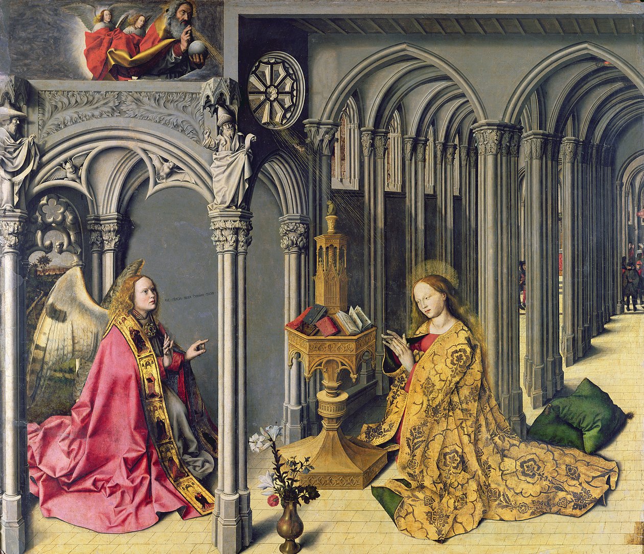 A Anunciação, c.1445 de Master of the Aix Annunciation