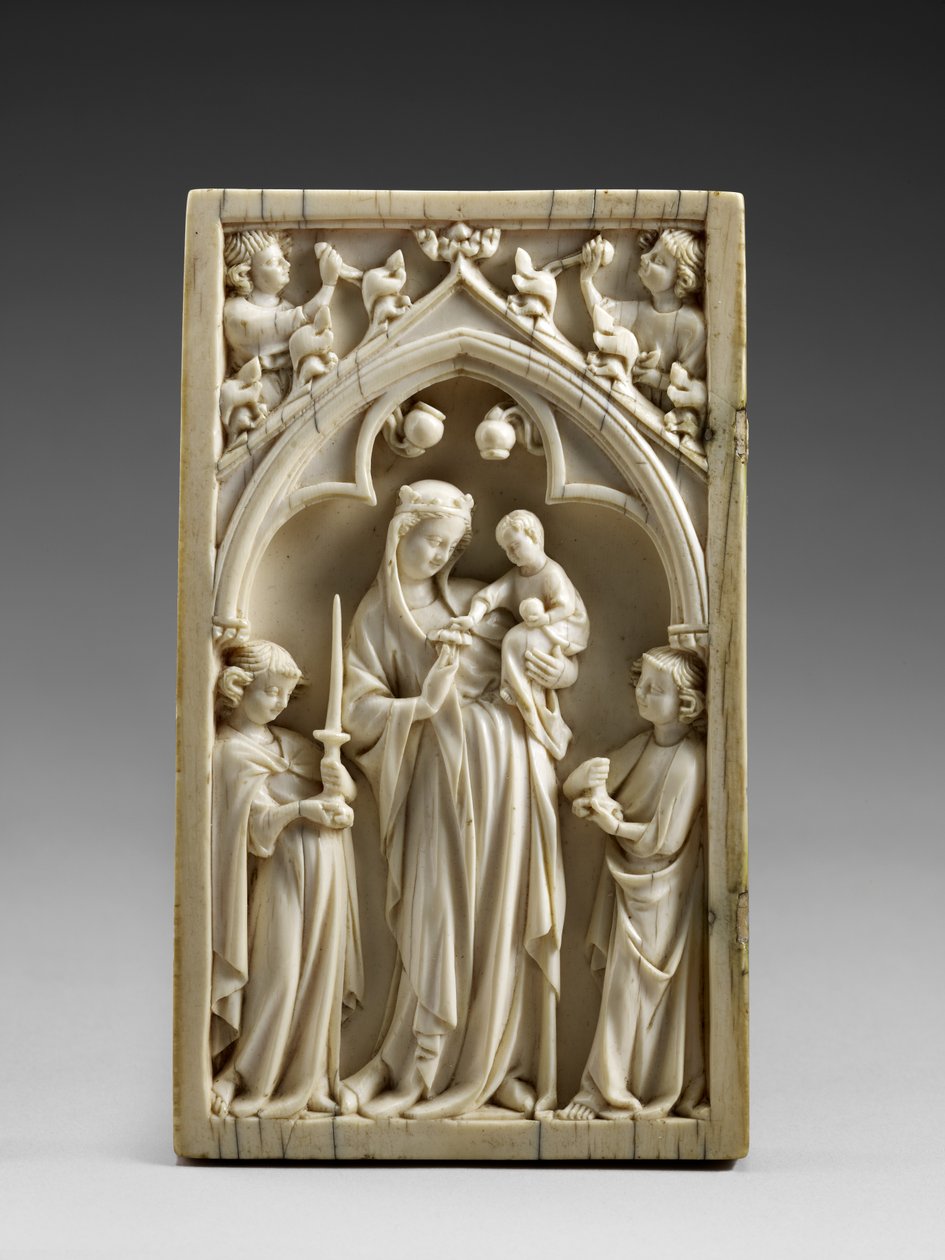 Virgem e Criança em Glória, c.1325-50 de Master of the Berlin Triptych Master of the Berlin Triptych