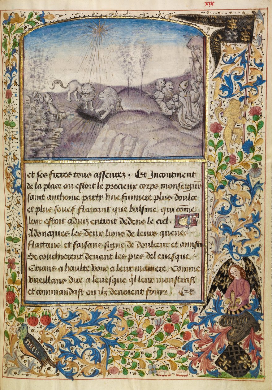 Bispo Teófilo Encontrando o Túmulo de Santo Antônio de Master of the Brussels Romuléon or workshop