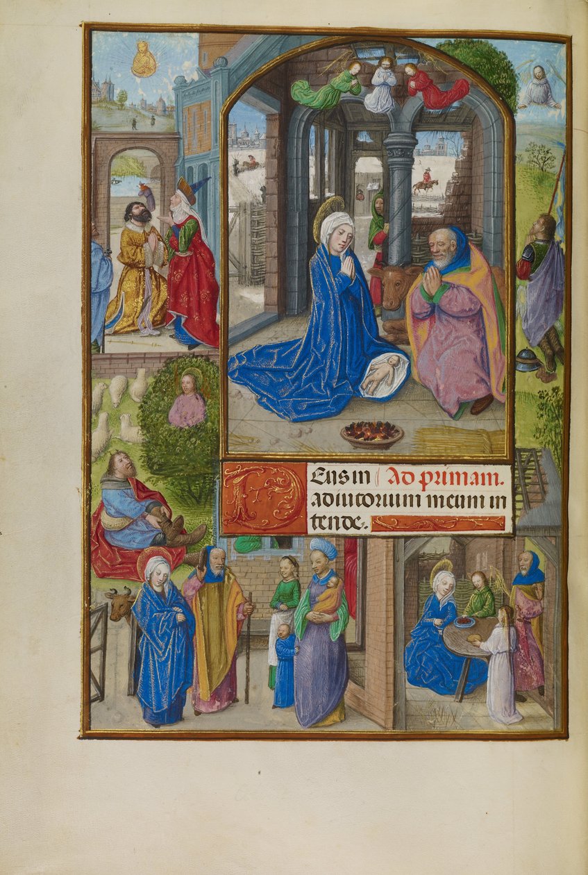 A natividade de Master of the Dresden Prayer Book
