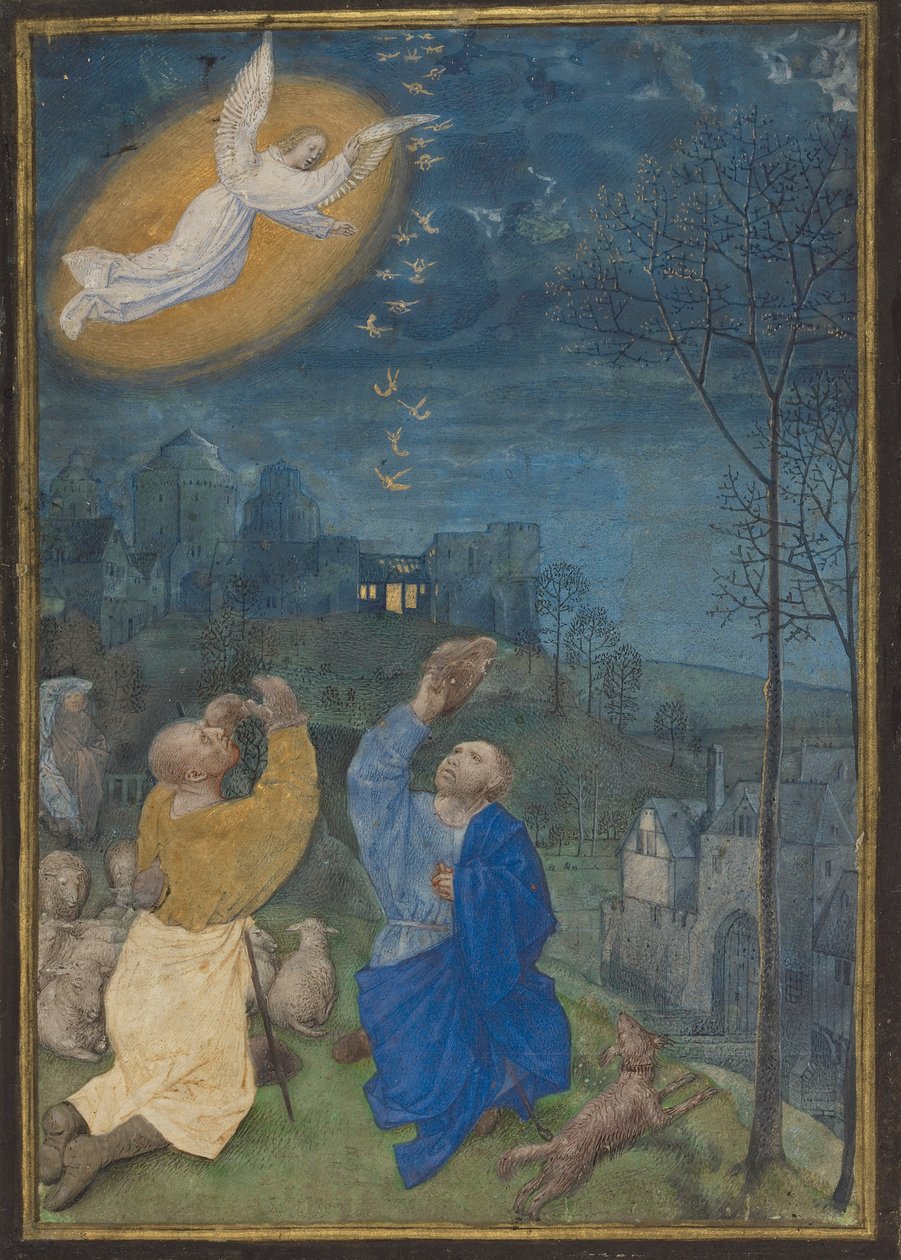The Shepherds Ad, Miniature, separado das Horas Emerson-White de Master of the Houghton Miniatures