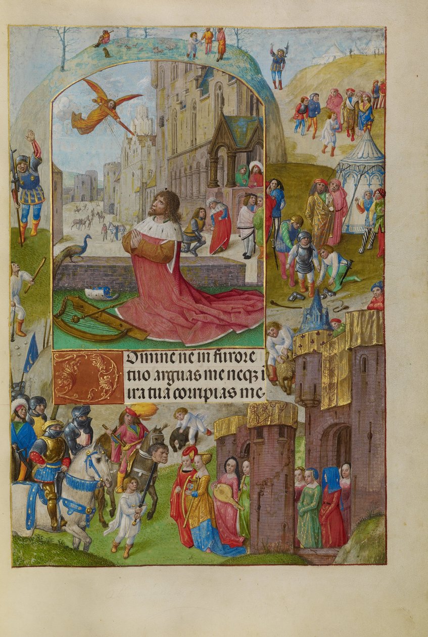 Davi em oração de Master of the Lübeck Bible