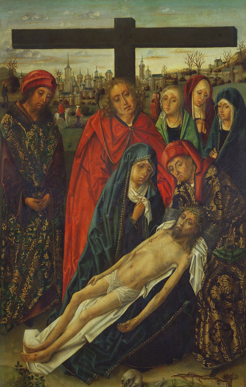 O sepultamento de Cristo de Master of the Luna Chapel
