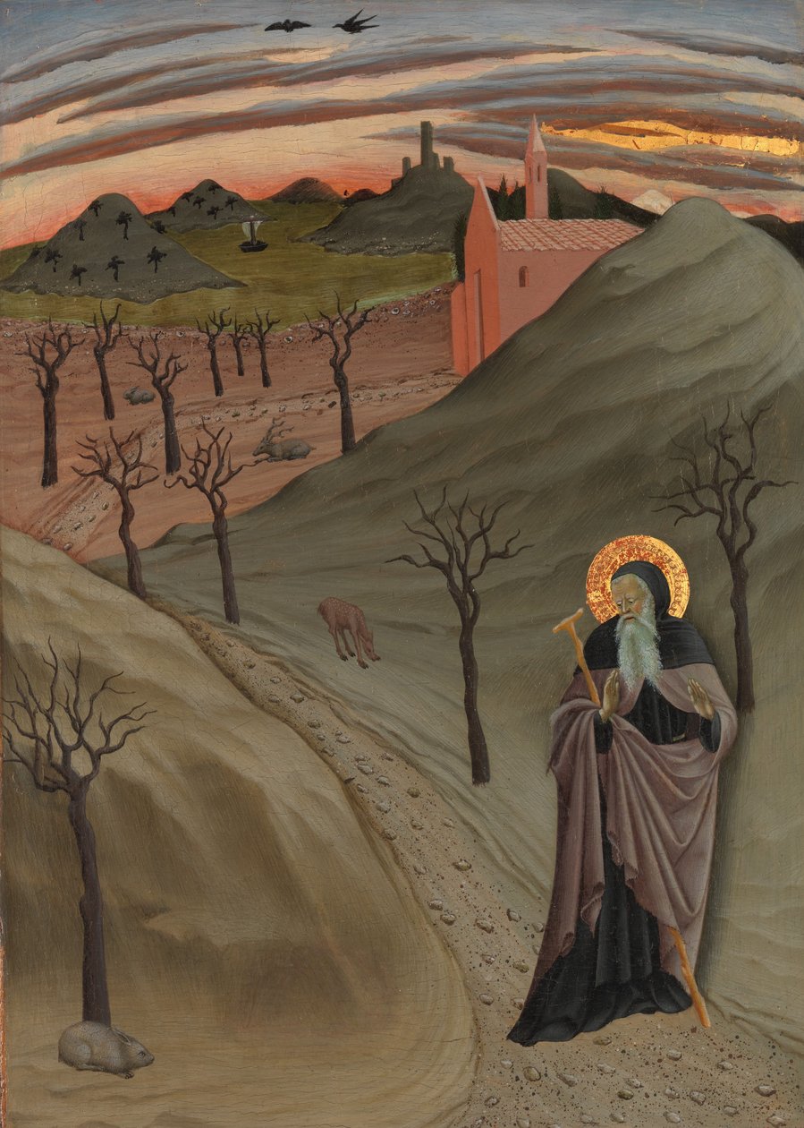 Santo Antônio, o Abade no Deserto, c.1435 de Master of the Osservanza