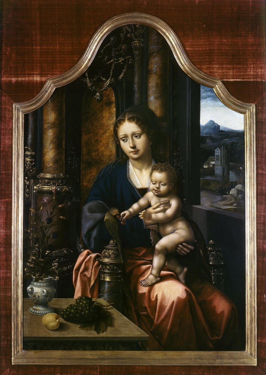 Madonna e Criança, c.1520-30 de Master of the Parrot