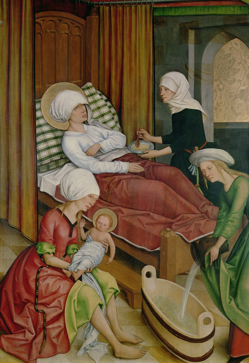 O nascimento da virgem, c.1500 de Master of the Pfullendorf Altar
