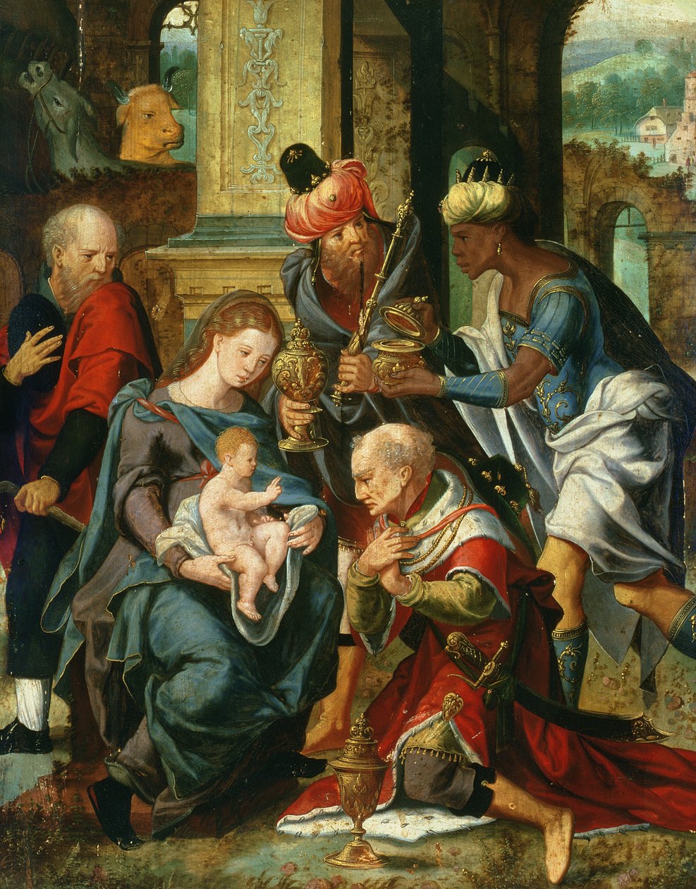 A Adoração dos Magos, 1530 de Master of the Prodigal Son