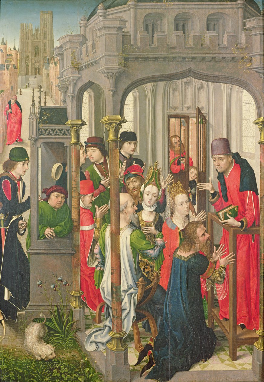 Ensino pastoral, c.1470 de Master of the View of St. Gudule