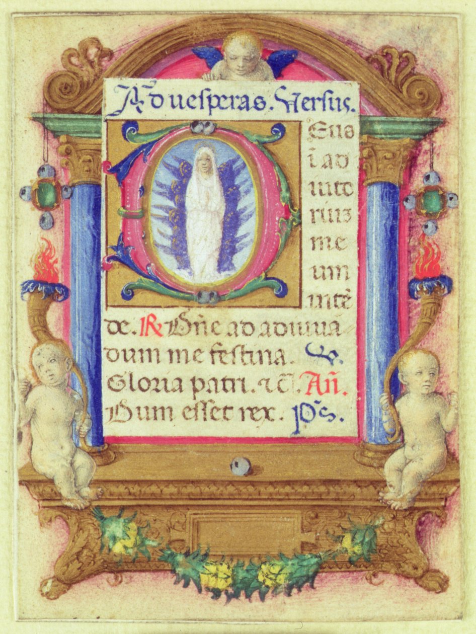 Virgem em glória, c.1480 de Master of the della Rovere Missals Master of the della Rovere Missals