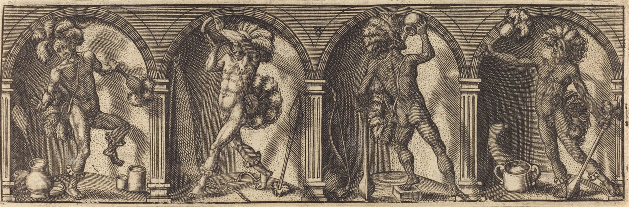 Os vários desenhos e figuras VIII de Master AD