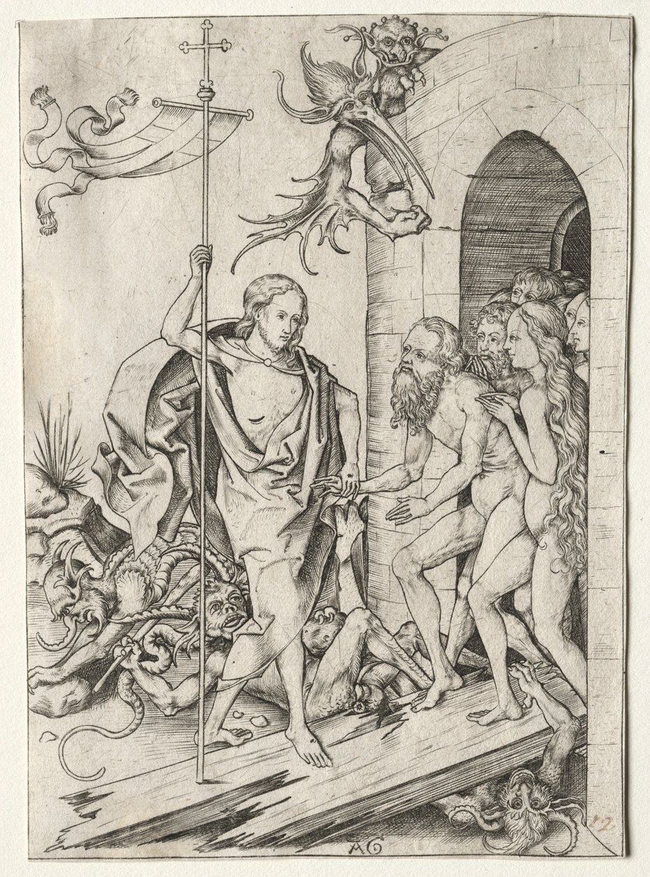 Paixão de Jesus Cristo: A Descida ao Limbo, 1400. de Master AG