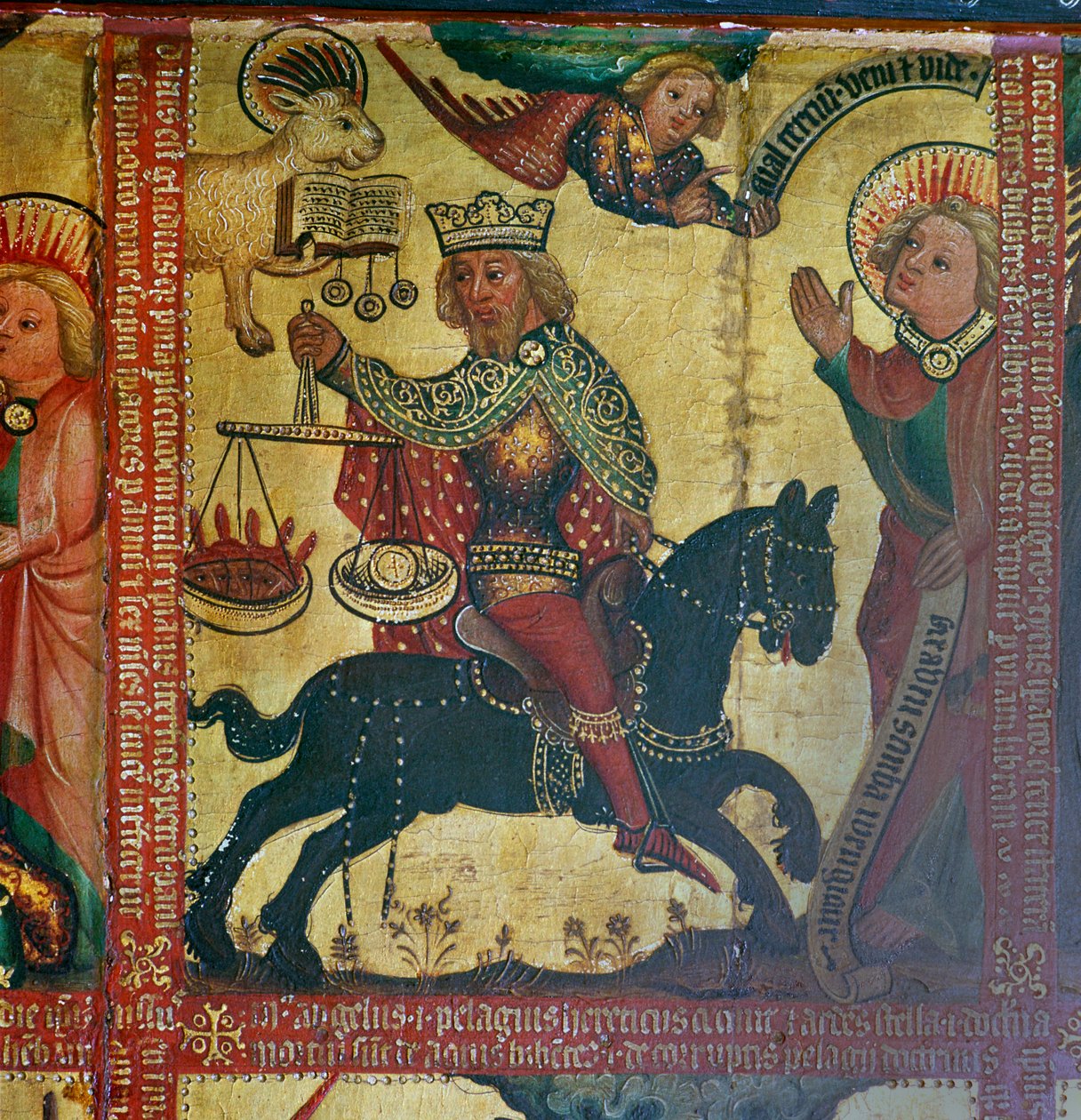 Pintura mostrando o imperador Tito, século XIV de Master Bertram of Hamburg