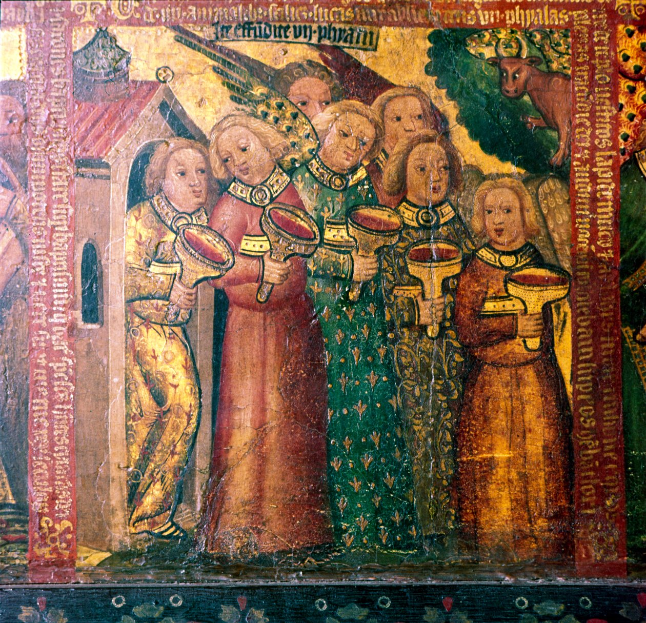 Sete Anjos com Sete Tubos, século XIV-15 de Master Bertram of Hamburg