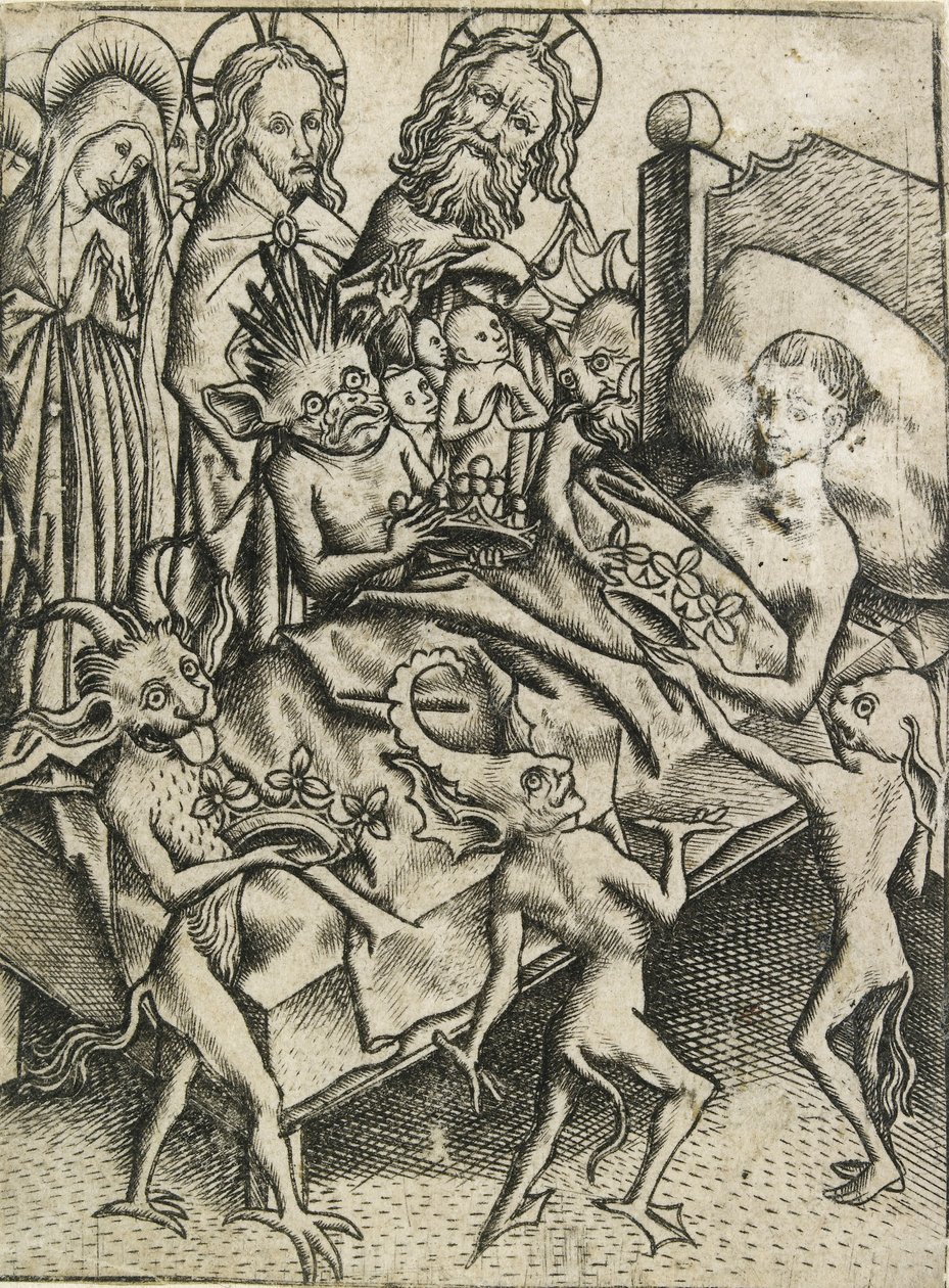 A tentação da avareza, século XV de Master ES