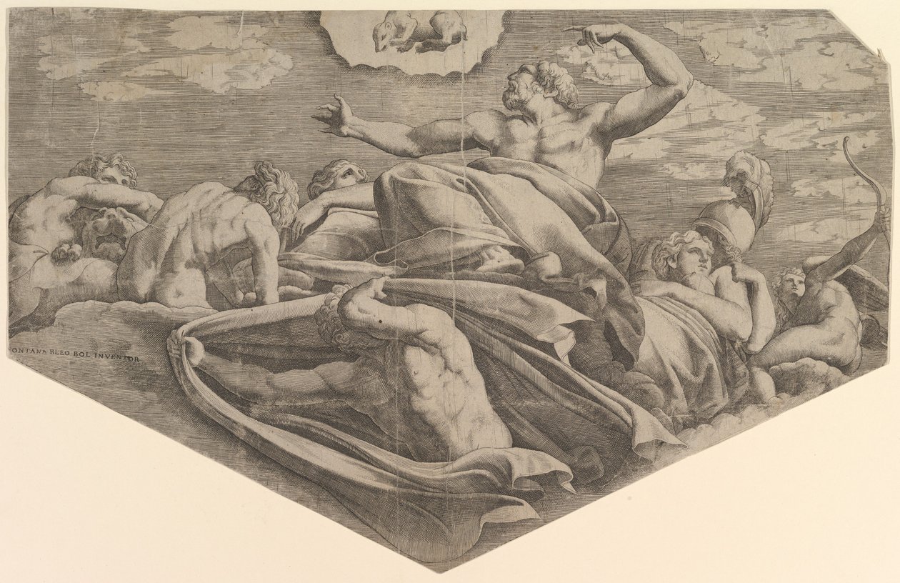 Júpiter e Callisto, 1540-56. de Master FG