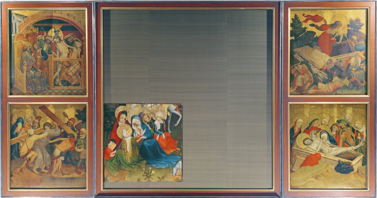 O St. Thomas Altar da Igreja de São João, em Hamburgo, começou em 1424 (tempera und oil on panel) de Master Francke