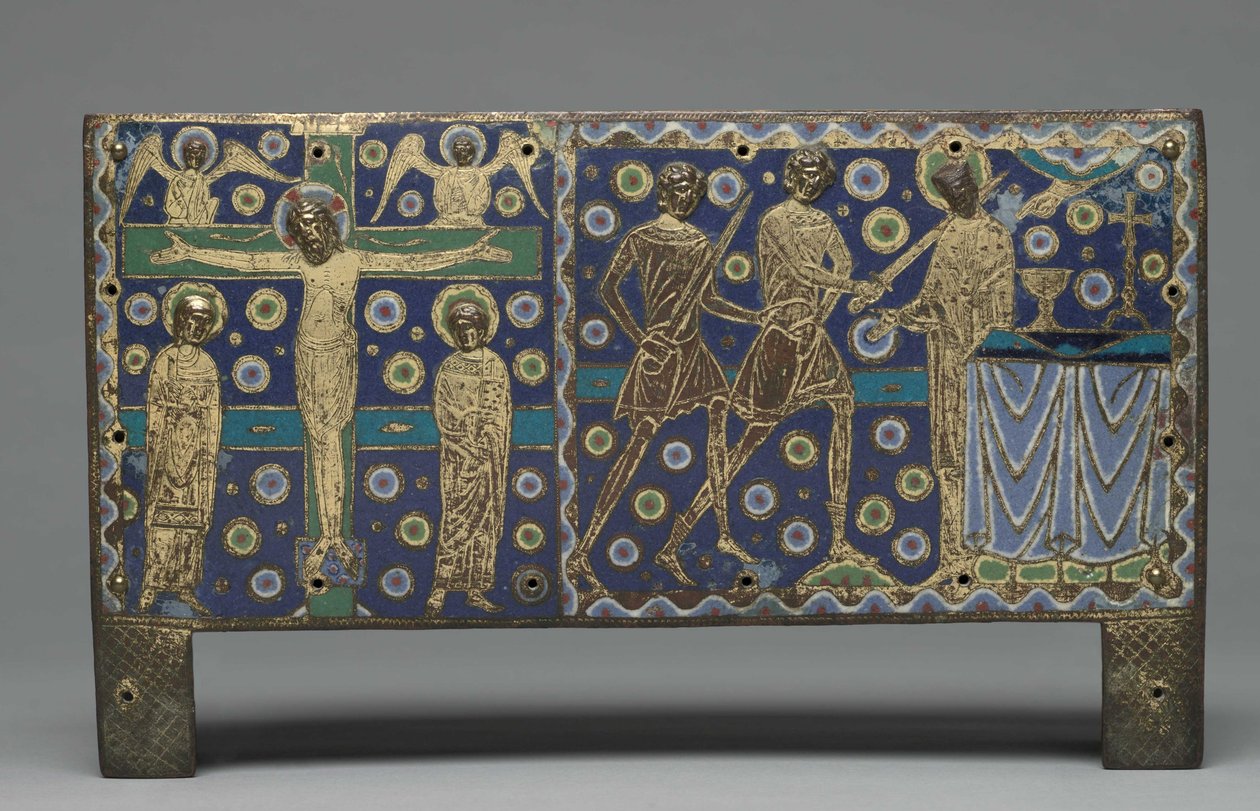 Placa de um Chasse para relíquias de Saint Thomas Becket, 1220-1225 de Master G. Alpais