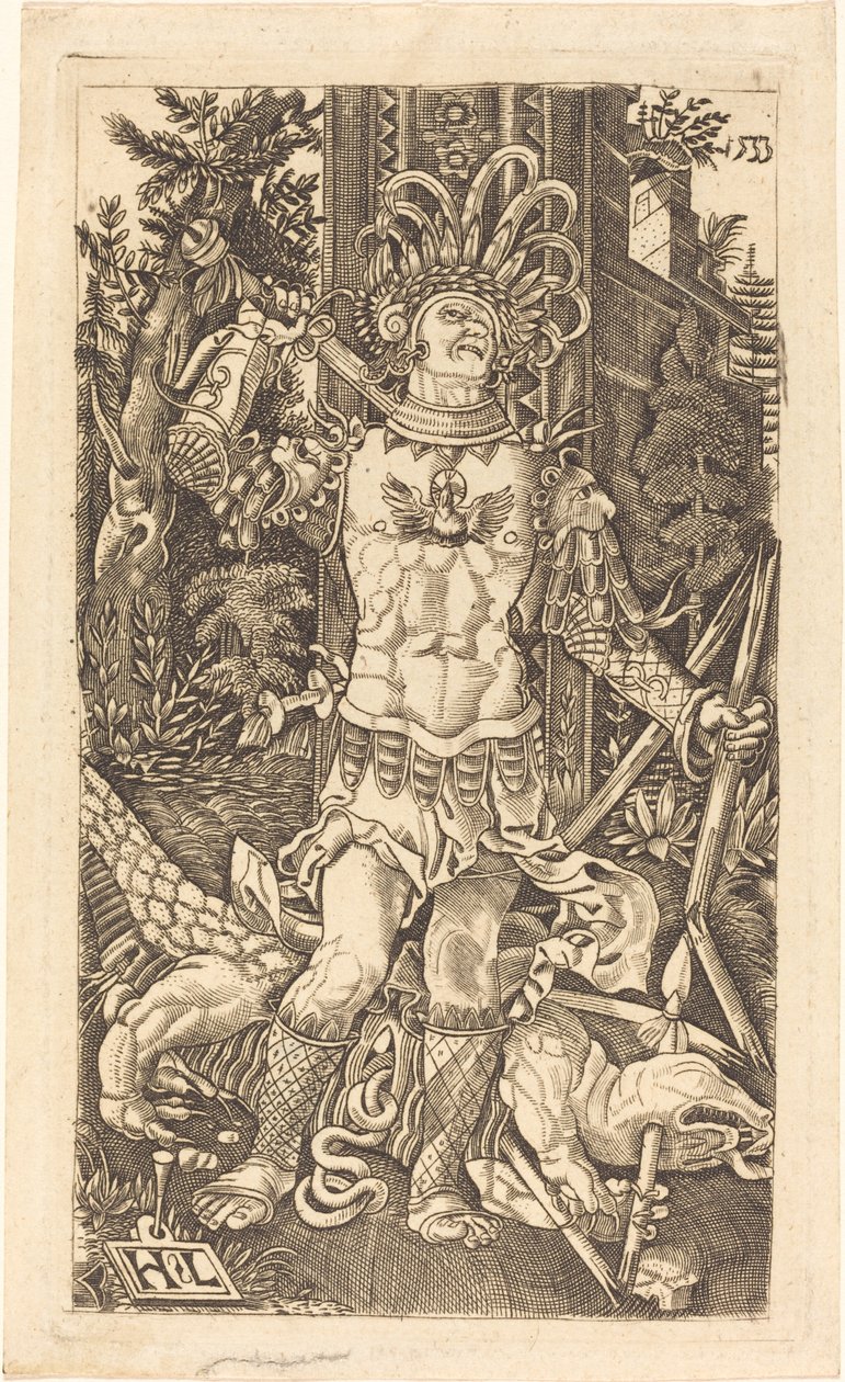 São Jorge em pé de Master H.L.