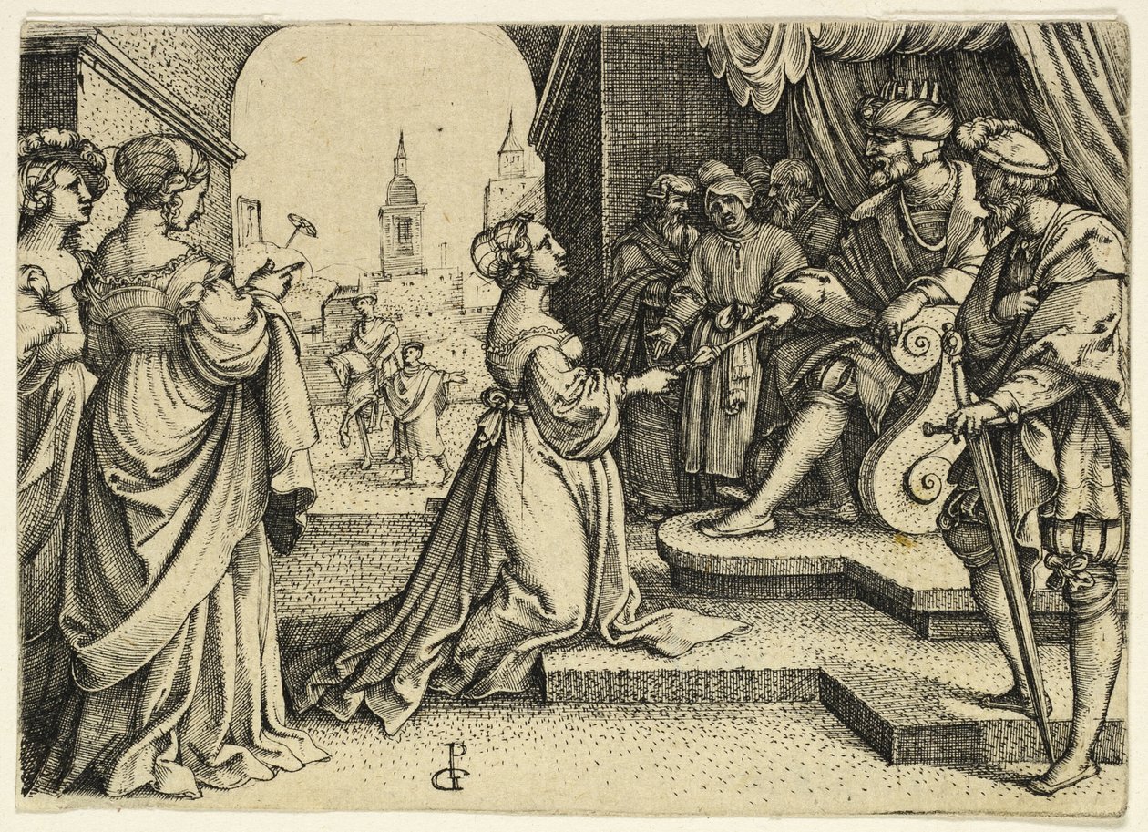 Ester diante de Assuero de Master I.B.