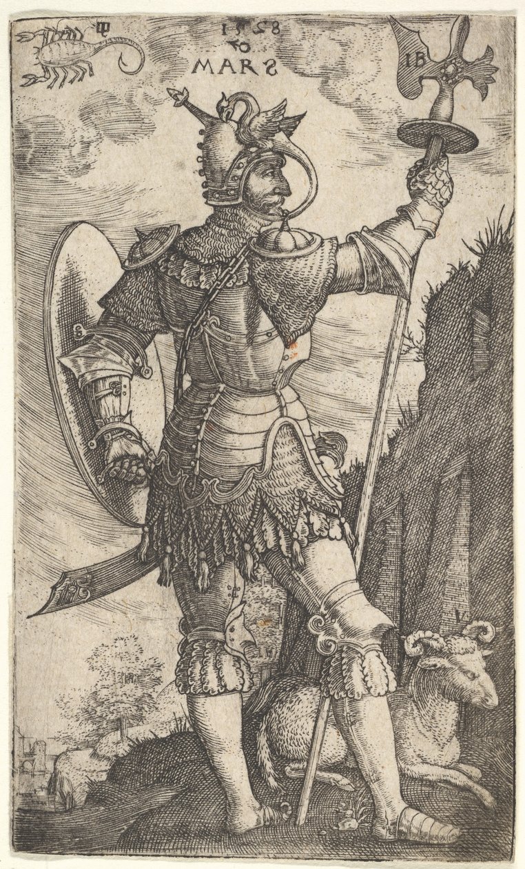Marte dos deuses que presidem o planeta, 1528. de Master I.B.