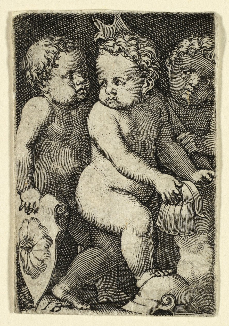 Três Putti com Armadura de Master I.B.