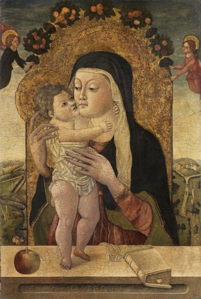 Virgem e Criança, c.1470-1500 de Master P. Petrus