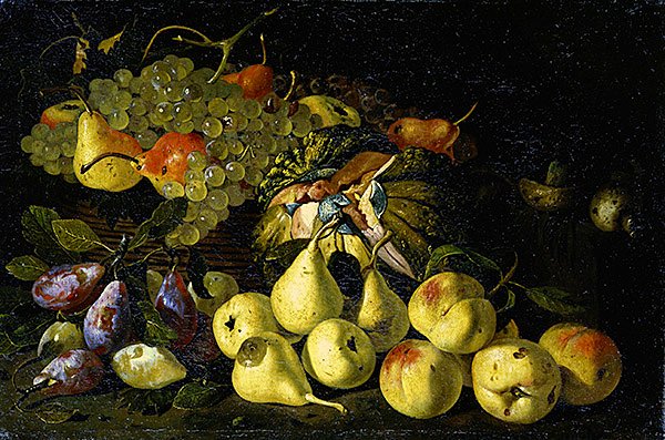 Natureza morta (óleo sobre tela) de Master S. B.