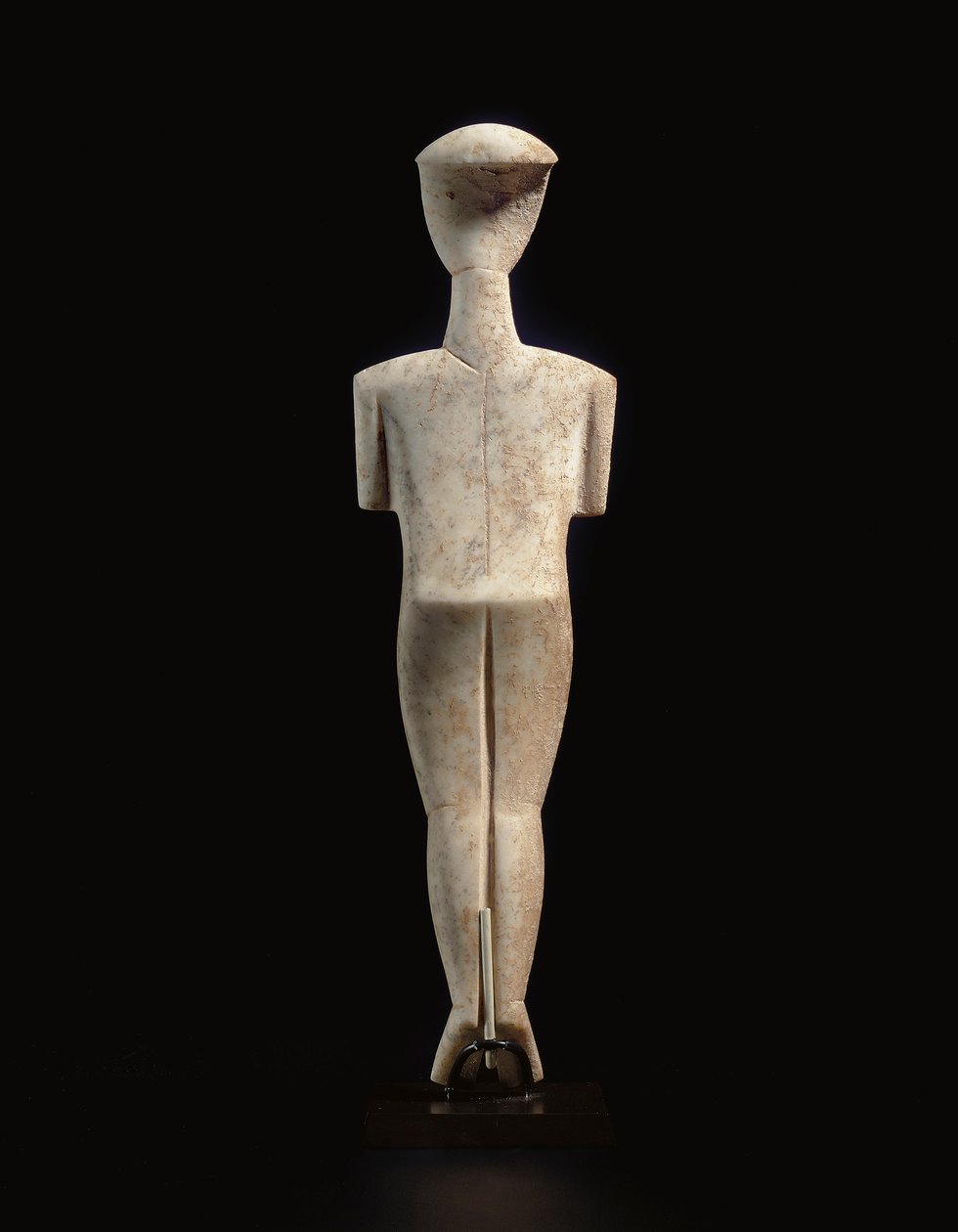 Figura feminina reclinada das Cíclades, símbolo do Mestre de Schuster, Início das Cíclades II, c.2400 aC (mármore) de Master Schuster