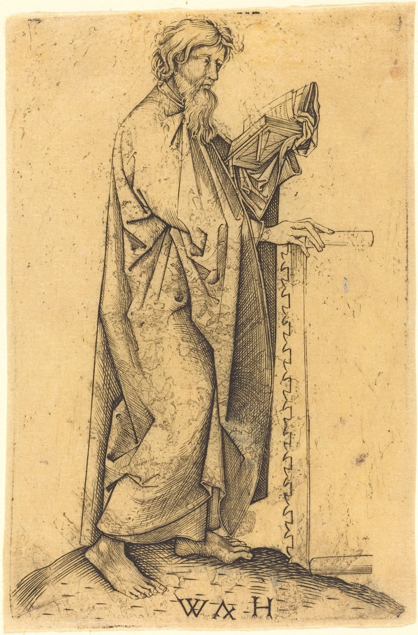 O Apóstolo Simão de Master WH after Martin Schongauer