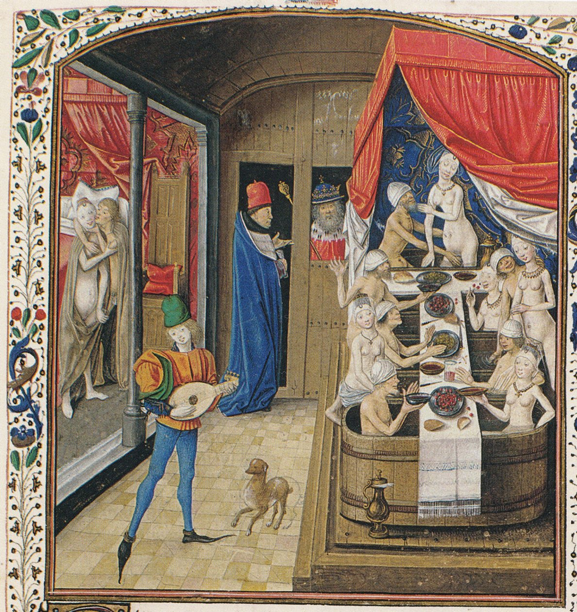 Um balneário. De lá ele chamou memorabilia por Valerius, ca 1470 de Master of Anthony of Burgundy