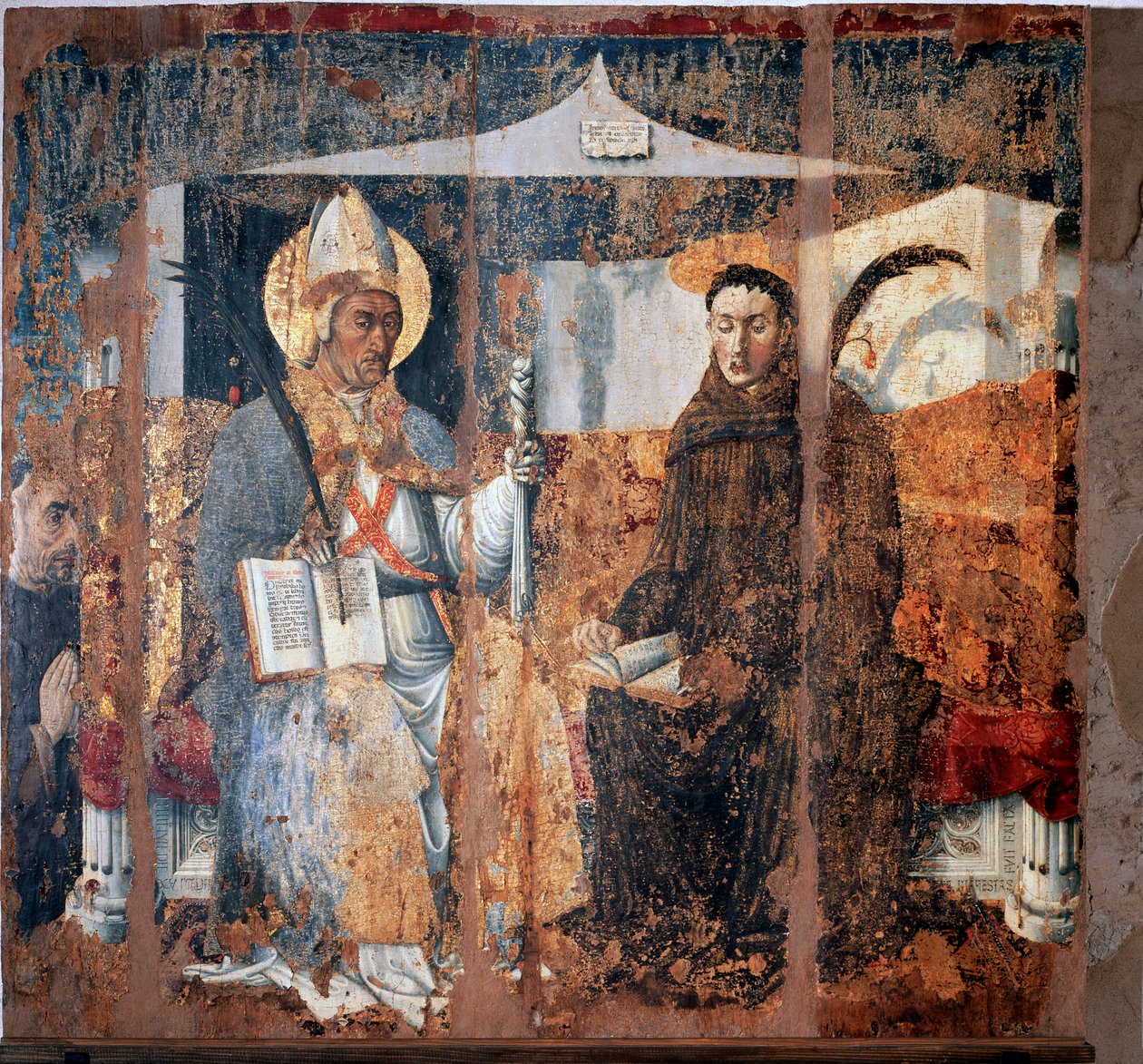 São Eleutério de Tournai e São Plácido (Fresco de Master of Cesio