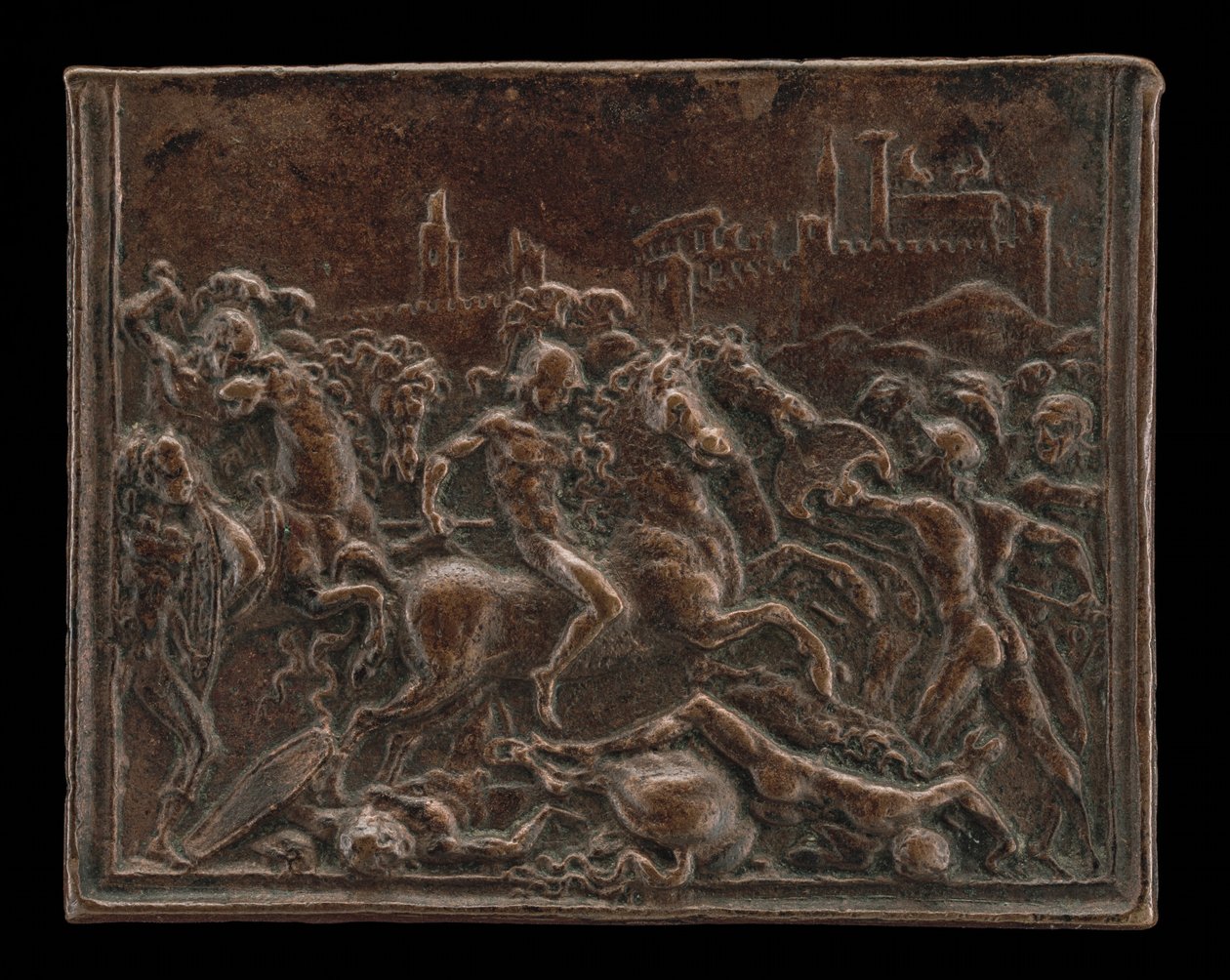 Coriolanus em Batalha Antes de Roma. de Master of Coriolanus