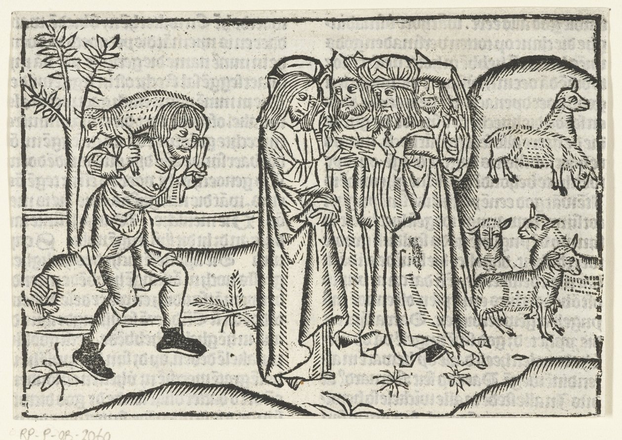 Parábola da ovelha perdida de Master of Delft (attributed to)