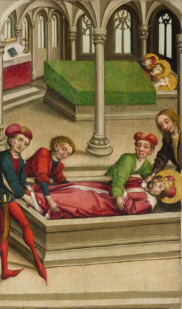 O Enterro de São Venceslau, c. 1490-1500. de Master of Eggenburg