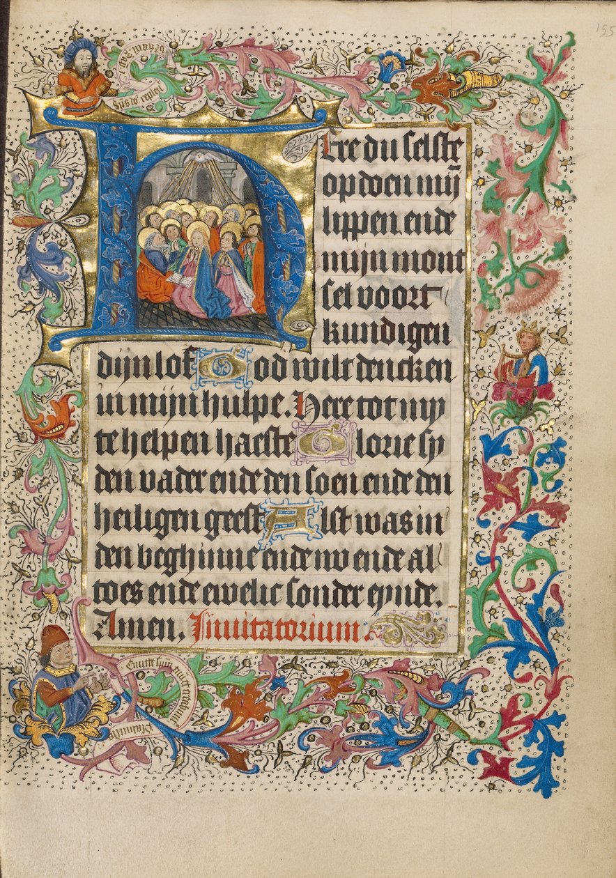 Inicial H: Pentecostes de Master of Evert Zoudenbalch