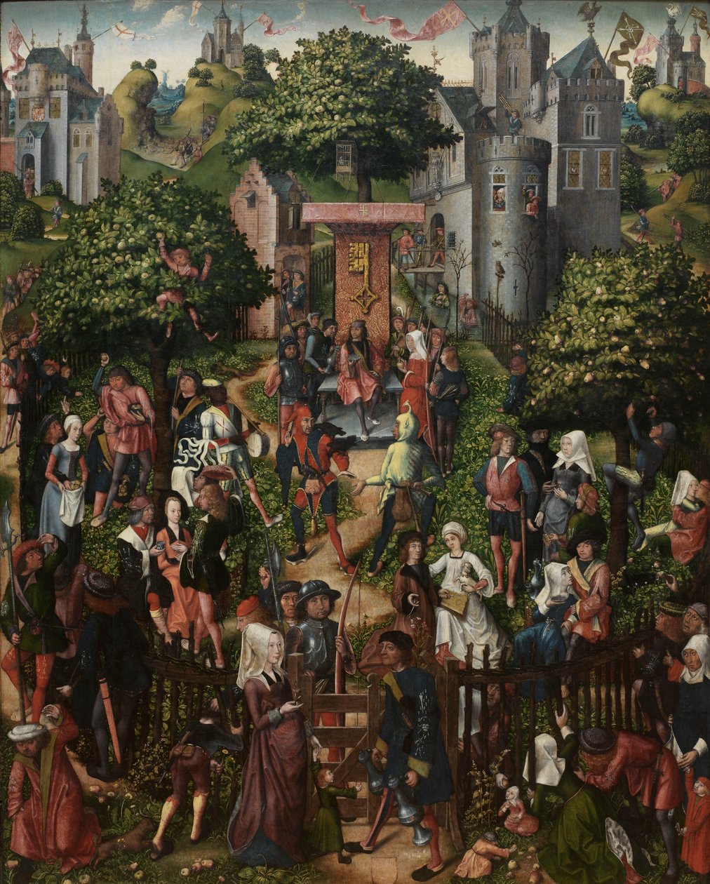Festival dos Arquitectos (óleo sobre painel) de Master of Frankfurt