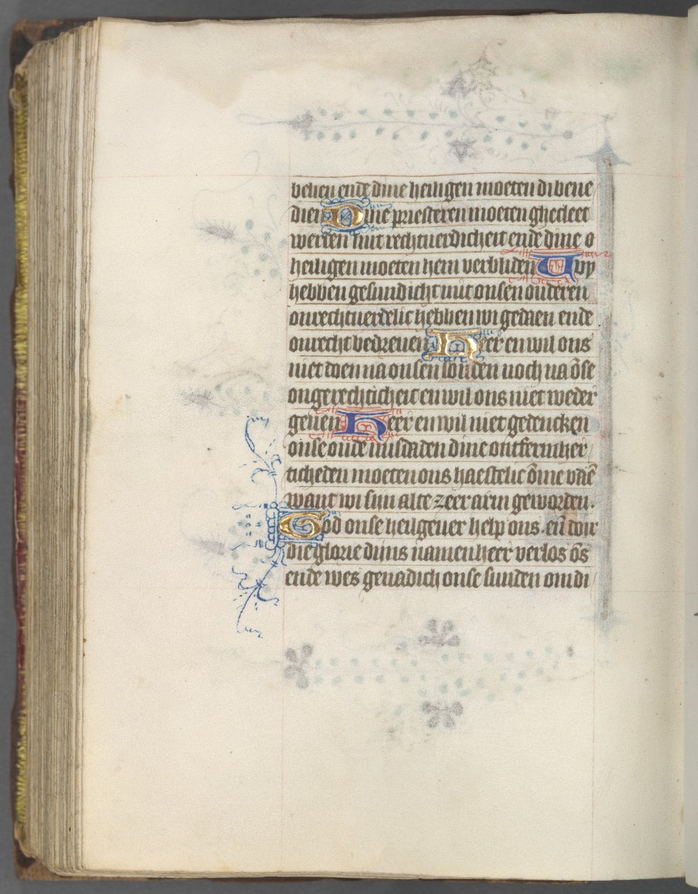 Livro de Horas (Uso de Utrecht): fol. 174v, Texto de Master of Gijsbrecht van Brederode