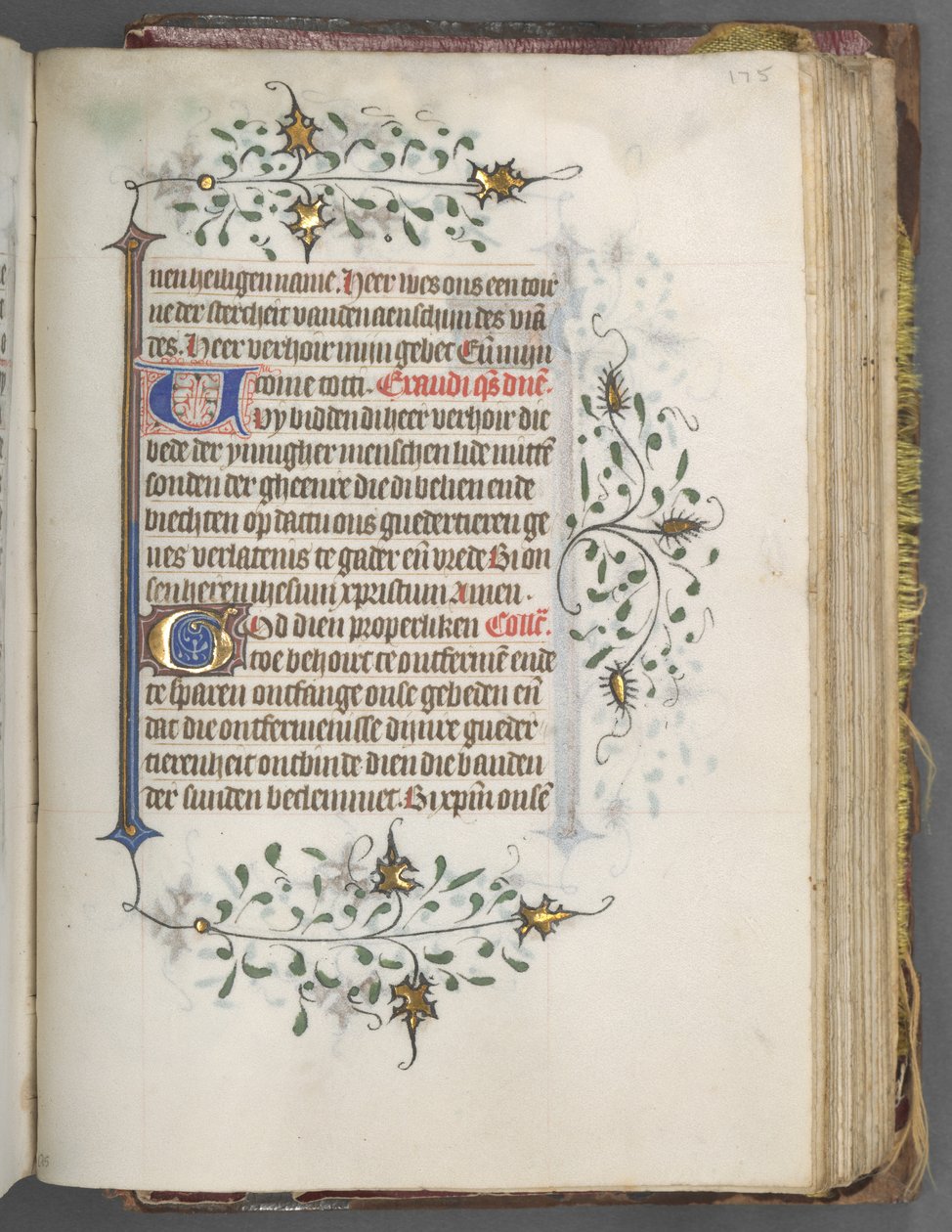 Livro de horas de uso de Utrecht: fol. 175r, Texto, c. 1460-1465. de Master of Gijsbrecht van Brederode