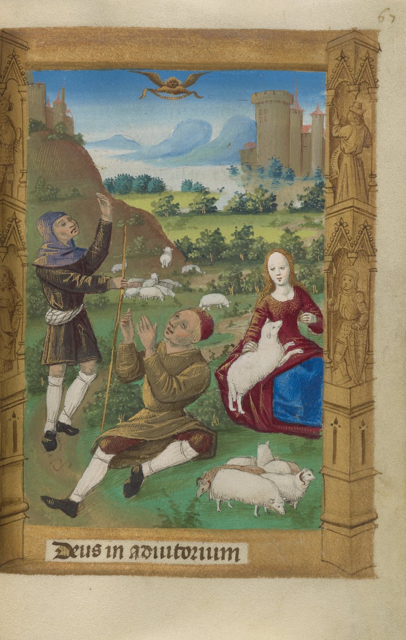 A Anunciação aos Pastores de Master of Guillaume Lambert