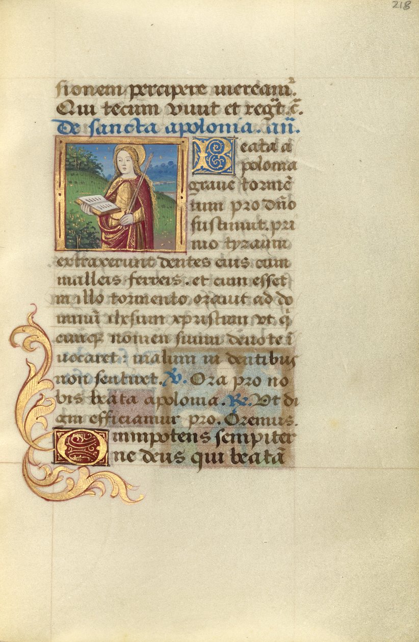 Santo: Apolónia de Master of Jacques de Besançon