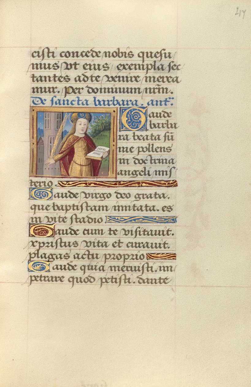 Santa Bárbara de Master of Jacques de Besançon