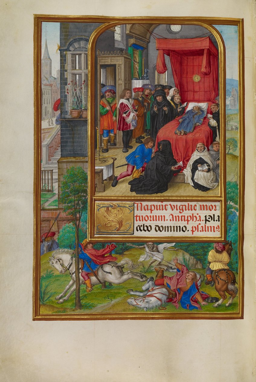 Cena do leito de morte de Master of James IV of Scotland