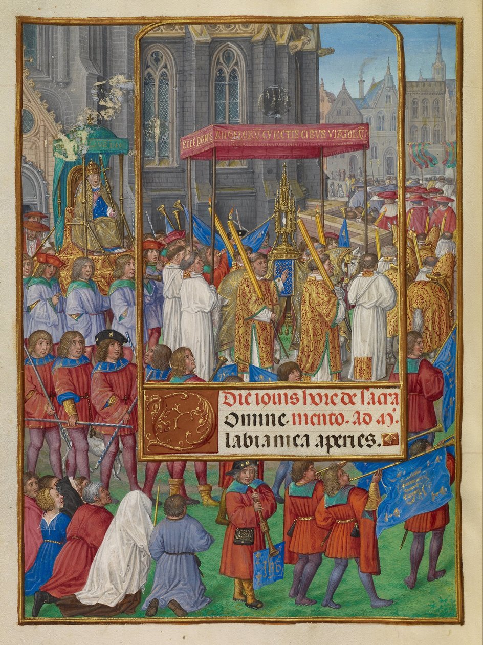 Procissão de Corpus Christi de Master of James IV of Scotland
