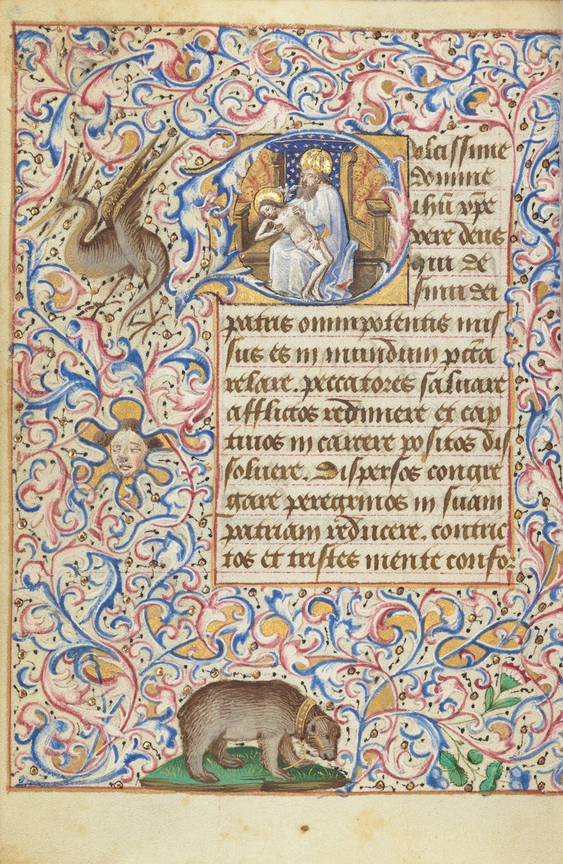 O Trono da Graça Trindade de Master of Jean Rolin II (Hand B)