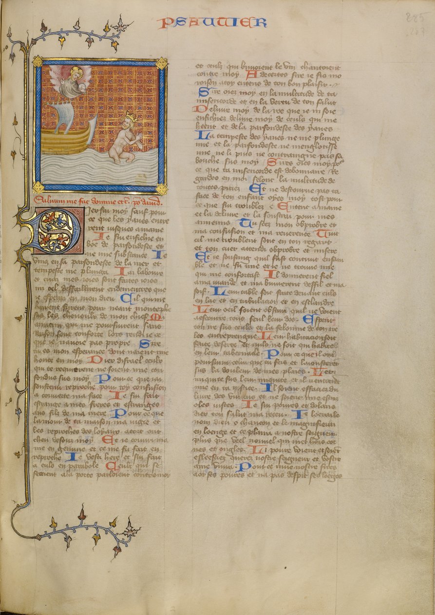 David na água de Master of Jean de Mandeville