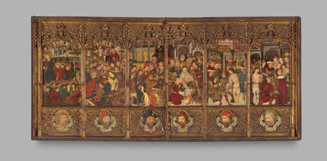 Altarpiece retablo com Cenas da Paixão, segunda metade do século XV. de Master of Morata